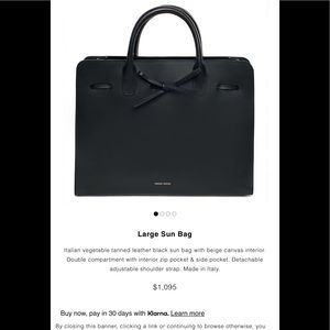Mansur Gavriel large black bag